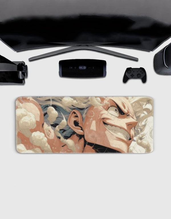 5th GEAR Desk Mat – 80×33cm - Aesthetic extended gaming desk mat with stitched edges | WYUGEN