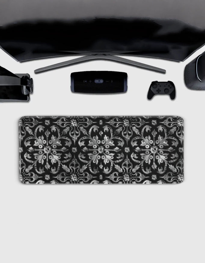 MUSALA Desk Mat – 80×30cm - Aesthetic extended gaming desk mat with stitched edges | WYUGEN